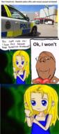 angry arm brown_skin closed_mouth comic female frown full_body girl hand heart news pedophile rape smile soyjak subvariant:wholesome_soyjak sweden text variant:gapejak wholesome yellow_hair // 640x1442 // 920.9KB