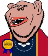 amerimutt award black_sclera brown_skin christianity clothes ear flag flag:mississippi god lips mississippi mutt open_mouth soyjak state stubble subvariant:impish_amerimutt text united_states variant:impish_soyak_ears // 685x793 // 51.8KB