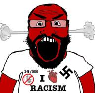 1488 angry arm beard clothes fume glasses happy_merchant heart i_love jew nazi no_symbol open_mouth racism soyjak swastika tshirt variant:science_lover // 800x789 // 195.1KB