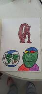 2soyjaks animal closed_mouth colorful earth glasses planet redraw smile soyjak squirrel subvariant:wholesome_soyjak tail traditional_media variant:feraljak variant:gapejak // 1800x4000 // 1.7MB