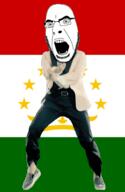 angry animated country dance flag gangnam_style glasses open_mouth soyjak stubble tajikstan variant:cobson // 300x460 // 505.4KB