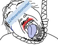 auto_generated hanging open_mouth rope soybooru soyjak stubble suicide variant:bernd x24thrembomoder // 768x719 // 290.3KB