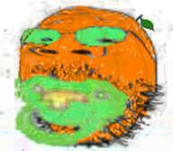 baby bald binky caca food froot fruit glasses green_glasses head jpeg jpeg_compression leaf low_quality no_body orange_(fruit) orange_skin pacifier round_head small_eyes stubble variant:gapejak white_background // 186x162 // 65.5KB