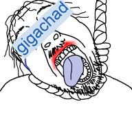 auto_generated gigachad_(user) hanging open_mouth rope soybooru soyjak stubble suicide variant:bernd // 768x719 // 293.1KB