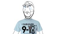 arm child_sexual_abuse_material clothes crying glasses sad soyjak soyjak_party stubble subvariant:wholesome_soyjak text tshirt variant:gapejak wrinkles // 1044x625 // 219.6KB