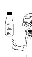 arm bbc bottle clothes glasses hand open_mouth pointing soy soyjak soylent stubble variant:unknown // 143x255 // 3.9KB