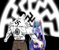 anime back chud hatsune_miku lithuanian_(artist) nazism sonnenrad swastika variant:chudjak // 1095x929 // 756.0KB