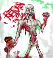 beheaded cut decapitation dismembered flesh gore green_skin new_frootist_orderr poster rotting soyjak teeth undead variant:feraljak variant:gapejak zombie // 1802x1947 // 1.9MB