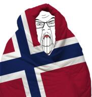 angry blanket comfy country flag glasses mustache norway soyjak variant:feraljak // 1377x1453 // 865.8KB