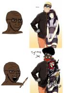 anime black_skin blacked concerned crayon frown glasses naruto neutral open_mouth soyjak stubble tagme_character_name text tyrone variant:classic_soyjak // 968x1393 // 969.1KB