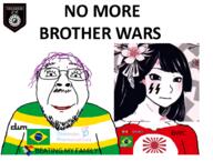 asian brazil bwc chudjak_brothers closed_mouth clothes eyelashes hair heart japan lgbt mustache no_more_brother_wars purple_hair smile south_america soyjak stubble systemd text thughou tranny variant:bernd variant:wojak // 925x700 // 306.3KB