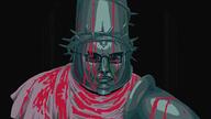 armor blasphemous blood bloodshot_eyes front_facing glasses pixel_art variant:chudjak video_game // 1920x1080 // 195.0KB