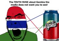angry country flag flag:gambia gambia glasses open_mouth soyjak sproke stubble text truth_nuke variant:cobson // 1257x889 // 433.2KB
