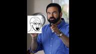 4chan billy_mays glasses holding_object irl open_mouth pointing sound soyjak stubble variant:soyak video // 1920x1080, 100s // 2.4MB