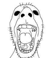 hair open_mouth soyjak stubble teeth variant:unknown wrinkles // 808x893 // 26.2KB
