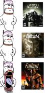 arm bloodshot_eyes fallout fallout_new_vegas glasses hair hanging makeup open_mouth purple_hair rope soyjak stubble suicide tongue tranny variant:sprokejak video_game yellow_teeth // 479x1000 // 546.8KB