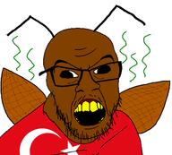 country flag flag:turkiye glasses open_mouth roach soyjak stubble turk turkiye turkroach variant:feraljak // 1500x1354 // 102.5KB