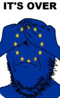 arm crying european_union flag frown hand its_over soyjak stubble text variant:gapejak // 449x723 // 75.0KB