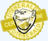 badge citrine ear gem seal_of_approval smile soyjak stamp stubble template text variant:impish_soyak_ears yellow // 761x650 // 399.5KB