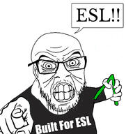 built_for clenched_teeth clothes english_text esl glasses greentext hand holding_object meme_arrow pointing pointing_at_viewer soyjak speech_bubble stubble text variant:feraljak wrinkles // 1545x1637 // 308.2KB