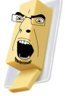 angry butter glasses open_mouth soyjak stubble variant:cobson // 345x511 // 111.8KB