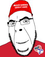 cap clothes country donald_trump flag glasses hat israel maga smile soyjak stubble united_states variant:cobson // 775x972 // 57.4KB