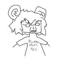 angry anime arm closed_mouth cookie glasses hair japanese_text millions_must_die nazrin oekaki redraw text touhou variant:chudjak video_game // 700x704 // 32.1KB