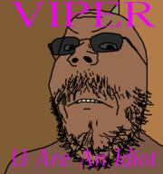 album_cover brown_skin closed_mouth drawn_background frown glasses music mustache soyjak stubble text tinted_glasses variant:gapejak viper_(rapper) // 751x800 // 22.6KB