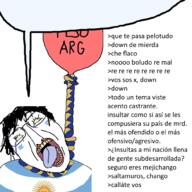 ack argentina balloon flag flag:argentina glasses open_mouth rope soyjak spanish_text speech_bubble teeth tongue // 1000x1000 // 320.9KB