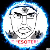 angry animated black_sun cat_ear closed_mouth ear esoteric_hitlerism fire gif glasses glove hair lips soyjak subvariant:chudjak_front text variant:chudjak white_supremacist // 500x500 // 1.9MB