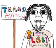 angeleno anti_angeleno arm clothes glasses hair i_heart_nigger lgbt oh_my_god_she_is_so_attractive open_mouth soyjak stubble trans_ally uwu variant:bernd // 2016x1732 // 651.4KB