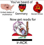 arabic_text bloodshot_eyes communism crying dead ear flag food foodjak gem germany glasses hair hanging iraq map meme mustache mutt onion open_mouth pun purple_hair rope smile soviet_union soyjak stubble suicide text tongue united_states variant:bernd variant:impish_soyak_ears variant:soyak vegetable yellow_teeth // 1125x1149 // 196.2KB