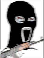 bloodshot_eyes blur crying firearm mask open_mouth shaking soyjak stretched_mouth terrorist variant:classic_soyjak weapon // 475x619 // 92.4KB