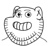 animated calarts ear gif grin redraw smile soyjak stubble variant:impish_soyak_ears wink // 941x875 // 48.7KB