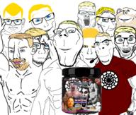 adolf_hitler amerimutt anime aryan beard blue_eyes buff chess clothes container cookie dirlewanger donald_trump dunmer flag germany glasses globe hat holding_object jared_leto joker mao_zedong mcdonalds microphone mountain_dew mustache nazism nigger nordic nordic_chad oreo pol_pot preworkout rolff_stonefist schutzstaffel skyrim smile sonnenrad stubble subvariant:impish_amerimutt subvariant:okynnig subvariant:wholesome_soyjak sunglasses text the_elder_scrolls united_states variant:a24_slowburn_soyjak variant:brandon variant:chudjak variant:cobson variant:el_perro_rabioso variant:eric_butts variant:feraljak variant:gapejak variant:impish_soyak_ears variant:markiplier_soyjak variant:smugjak variant:soyak yellow_hair // 3464x2946 // 5.6MB