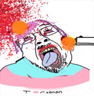 animated anime beard blood bloodshot_eyes computer crying fast flag full_body gif glasses gun hanging multiple_soyjaks mustache oe_cake open_mouth poster purple_hair rope shooting smile soyjak stubble suicide tongue tranny variant:gapejak_front // 370x377 // 3.8MB