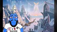 1488 animated balding beard blue_skin calm clothes glasses hair happy_merchant heart how_can_i_keep_from_singing hyperborea i_love judaism large_nose music nazism racism snow sound soyjak swastika text tshirt variant:science_lover video // 960x540, 265s // 24.3MB