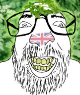 british country flag glasses herb irl_background parsley plant soyjak stubble united_kingdom variant:israeli_soyjak yellow_teeth // 572x684 // 297.4KB