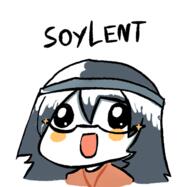 beanie blush clothes drawing glasses hair happy meta:tagme necklace open_mouth soy soylent text variant:soytan // 635x620 // 134.3KB