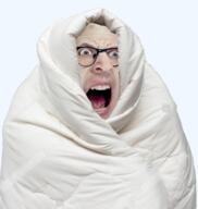 ai_generated blanket comfy glasses open_mouth stubble variant:cobson // 1377x1453 // 1.4MB