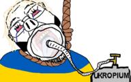 beard bloodshot_eyes copium crying flag glasses hanging mask mustache open_mouth pig rope soyjak stubble suicide tongue ukraine variant:gapejak_front yellow_hair // 1152x719 // 644.6KB
