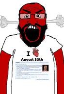 angry arm august august_30 auto_generated beard clothes country glasses open_mouth red soyjak steam subvariant:science_lover text variant:markiplier_soyjak wikipedia // 1440x2096 // 615.8KB