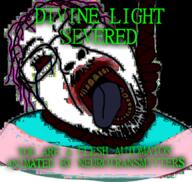 bloodshot_eyes cruelty_squad crying dead deep_fried glasses hanging mustache open_mouth rope soyjak stubble text tranny variant:bernd video_game // 760x719 // 826.1KB