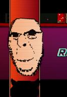 closed_mouth glasses hotline_miami pixel_art smile soyjak stubble subvariant:hornyson variant:cobson video_game // 405x585 // 6.6MB