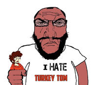 angry arm balding beard closed_mouth clothes fist glasses hair hand i_hate punisher_face red_skin soyjak subvariant:science_lover text tshirt turkey_tom variant:markiplier_soyjak // 828x752 // 240.4KB