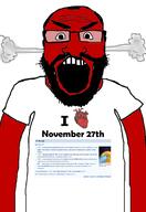 angry arm auto_generated beard clothes country glasses november november_27 open_mouth red soyjak steam subvariant:science_lover text variant:markiplier_soyjak wikipedia // 1440x2096 // 616.6KB