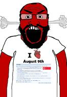 angry arm august august_9 auto_generated beard clothes country glasses open_mouth red soyjak steam subvariant:science_lover text variant:markiplier_soyjak wikipedia // 1440x2096 // 590.7KB