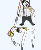 aegis_(persona) cyborg gigachad hair hanging holding_object holding_rope lynching megami_tensei mochizuki_ryouji open_mouth persona persona_3 redraw robot rope smt soyjak suicide tongue transparent variant:bernd video_game yellow_teeth // 844x1022 // 3.3MB