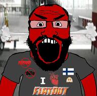 angry arm balding beard bugbear_entertainment burnout clothes finland flatout fume glasses hair heart i_love looking_at_you need_for_speed open_mouth red_skin subvariant:science_lover tshirt variant:markiplier_soyjak video_game // 800x789 // 392.7KB
