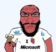 2soyjaks angry arm balding beard bing closed_mouth clothes fist flight_simulator frown glasses gnu hair hand holding_object horn i_heart i_love logo microsoft microsoft_flight_simulator mosquito open_mouth punisher_face red_skin soyjak stubble subvariant:science_lover t-shirt text transparent transparent_background tshirt variant:markiplier_soyjak // 1017x935 // 449.3KB